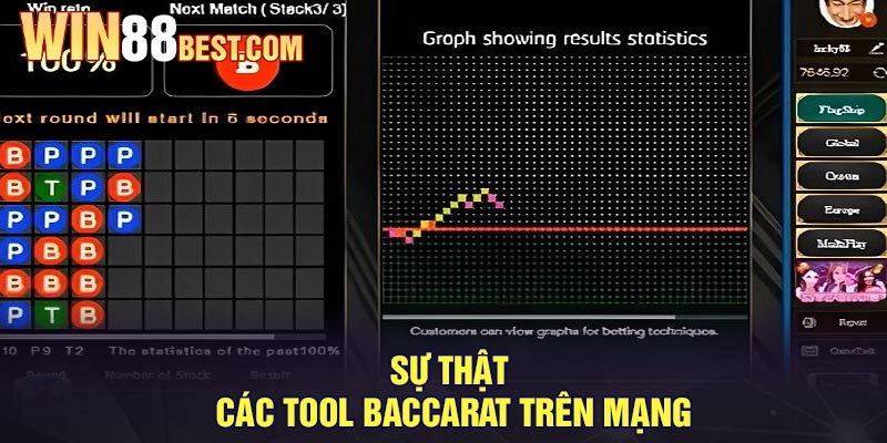 Sự thật các tool baccarat trên mạng